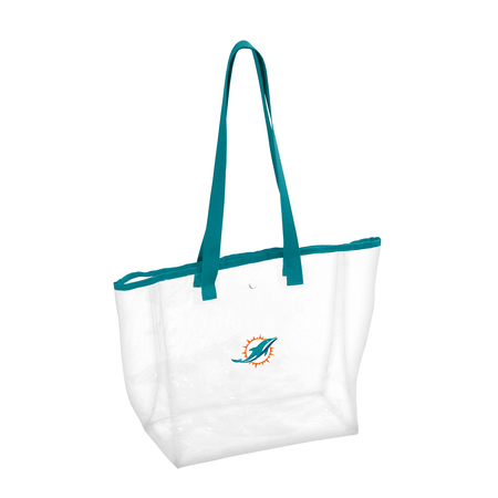 LOGO BRANDS Miami Dolphins Stadium Clear Tote 617-65P